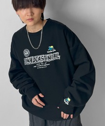 Mark Gonzales（マーク・ゴンザレス）の「別注 ビッグシルエット イラストバックプリント プルオーバースウェット カットソー ユニセックス 【MARK GONZALES / マークゴンザレス】（スウェット）」