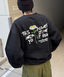 Mark Gonzales（マーク・ゴンザレス）の「別注 ビッグシルエット イラストバックプリント プルオーバースウェット カットソー ユニセックス 【MARK GONZALES / マークゴンザレス】（スウェット）」