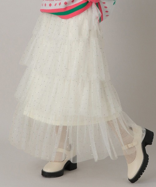 FOREVER 21(フォーエバー トゥエンティーワン)の「【2024FW】ラメティアードロングスカート(スカート・レディース・ブラック/グレー/ナチュラル・FREE)」の11枚目の写真