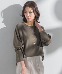【WEB限定】バックボタンドルマンニット≪3サイズ/洗える≫