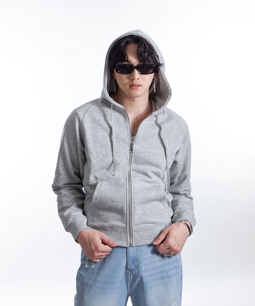 SLOBE IENA パーカー 裏毛コンパクトZIPパーカー レディース