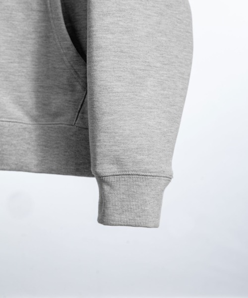 ZIP FIVE -White Line-(ジップファイブホワイトライン)の「【White Line】 裏毛 コンパクト ジップパーカー / 短丈 ジップパーカー / ヘビーウェイト(パーカー・メンズ・レッド/ブルー/杢グレー/ブラック/チョコ・MEDIUM/LARGE)」の8枚目の写真
