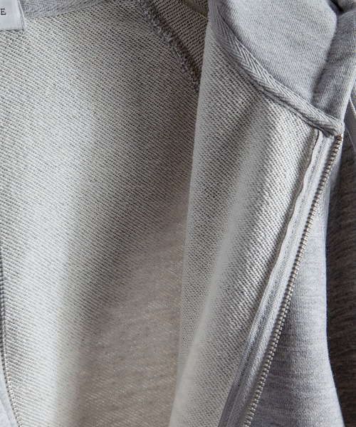 ZIP FIVE -White Line-(ジップファイブホワイトライン)の「【White Line】 裏毛 コンパクト ジップパーカー / 短丈 ジップパーカー / ヘビーウェイト(パーカー・メンズ・レッド/ブルー/杢グレー/ブラック/チョコ・MEDIUM/LARGE)」の11枚目の写真
