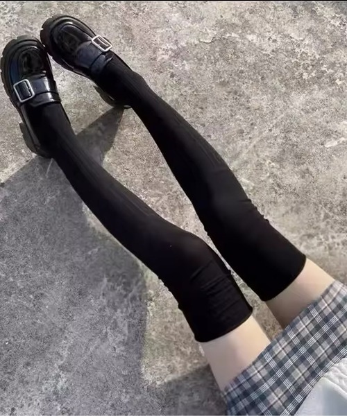 Port（ポート）の「【 antique andico / アンティーク アンディコ 】 切り替え くしゅくしゅ ニーハイ ソックス（ソックス/靴下・レディース・ブラック/グレー/ホワイト/ブラウン/モカ/カーキ/バーガンディー・FREE）」の17枚目の写真