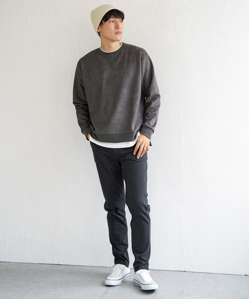 ikka（イッカ）の「GOKU楽パンツ EASY STRETCH 5ポケット（その他パンツ・メンズ・チャコールグレー/レンガ・S/M/L/XL）」の3枚目の写真
