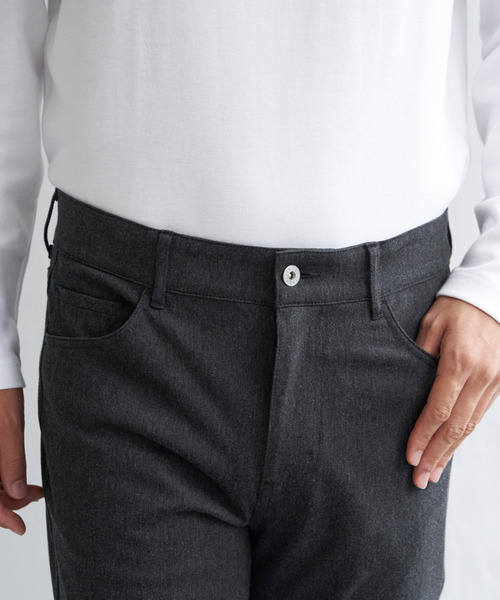 ikka（イッカ）の「GOKU楽パンツ EASY STRETCH 5ポケット（その他パンツ・メンズ・チャコールグレー/レンガ・S/M/L/XL）」の8枚目の写真