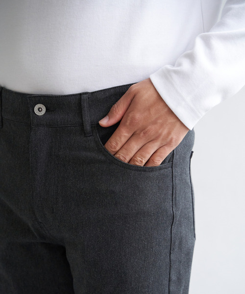 ikka（イッカ）の「GOKU楽パンツ EASY STRETCH 5ポケット（その他パンツ・メンズ・チャコールグレー/レンガ・S/M/L/XL）」の9枚目の写真