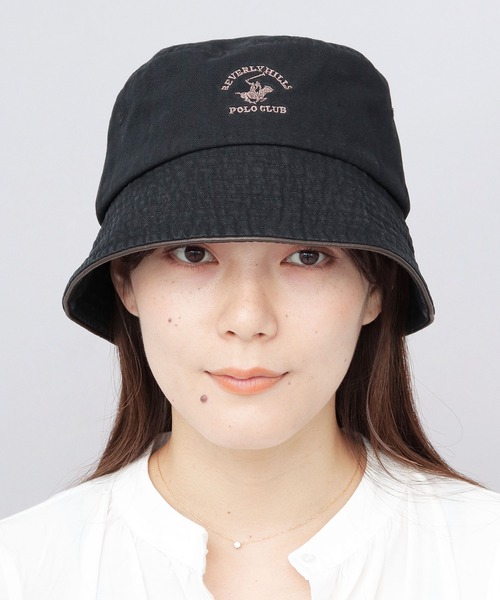セール】ウォッシュドコットン POLO刺繍 バケットハット（ハット