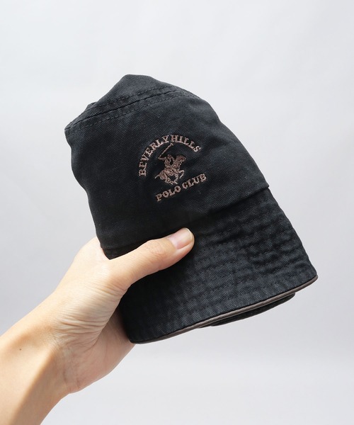 セール】ウォッシュドコットン POLO刺繍 バケットハット（ハット
