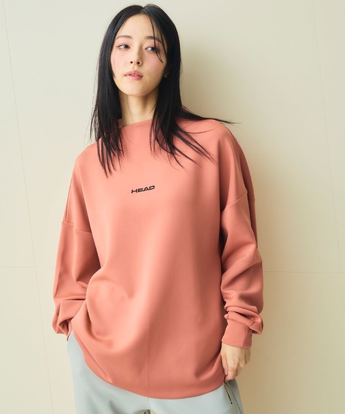 HEAD（ヘッド）の「《ストレッチ・UV対策》モックネックプルオーバー（スウェット・レディース・グレー/ブラック/ピンク/チャコールグレー・M/LL/L）」の4枚目の写真