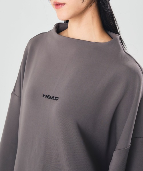 HEAD（ヘッド）の「《ストレッチ・UV対策》モックネックプルオーバー（スウェット・レディース・グレー/ブラック/ピンク/チャコールグレー・M/LL/L）」の11枚目の写真