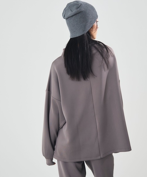 HEAD（ヘッド）の「《ストレッチ・UV対策》モックネックプルオーバー（スウェット・レディース・グレー/ブラック/ピンク/チャコールグレー・M/LL/L）」の12枚目の写真