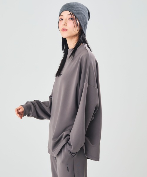 HEAD（ヘッド）の「《ストレッチ・UV対策》モックネックプルオーバー（スウェット・レディース・グレー/ブラック/ピンク/チャコールグレー・M/LL/L）」の14枚目の写真