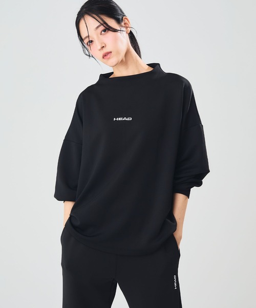 HEAD（ヘッド）の「《ストレッチ・UV対策》モックネックプルオーバー（スウェット・レディース・グレー/ブラック/ピンク/チャコールグレー・M/LL/L）」の6枚目の写真