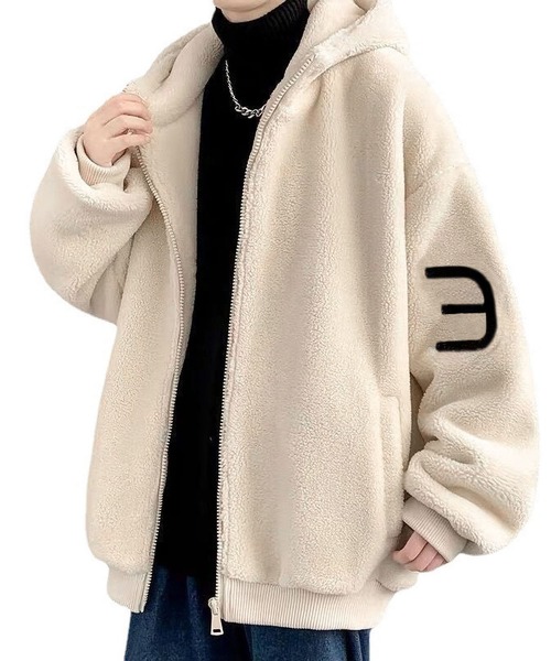 こじはる ボア パーカー プルオーバー セール】ぽわん&もこふわ！ボリュームスリーブボアパーカー（ブルゾン