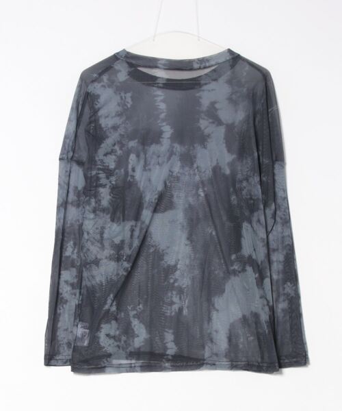 i-dare(アイディア)の「【i-dare】タイダイ柄 シアー 長袖 カットソー(Tシャツ/カットソー・レディース・チャコール・SMALL/MEDIUM/LARGE)」の2枚目の写真