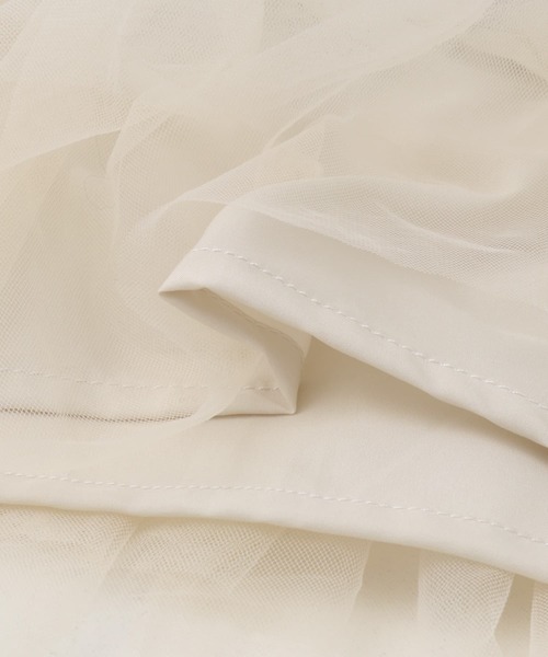 F by ROSSO（エフバイロッソ）の「F by ROSSO　チュールドッキングニットカーディガン（カーディガン/ボレロ・レディース・ブラック/オフホワイト・FREE）」の20枚目の写真