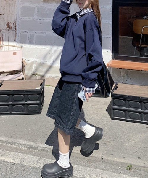 OMMO レイヤードニットパンツ　　ブラック38 OMMO レイヤードニットパンツ 38