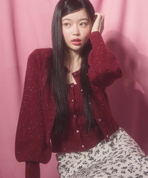 archives（アルシーヴ）の「マルチｗａｙラメニットアンサンブル（ニット/セーター・レディース・オフホワイト/ブルー/ブラック/ワイン・MEDIUM）」の4枚目の写真