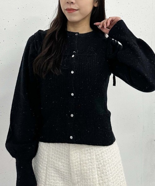 archives（アルシーヴ）の「マルチｗａｙラメニットアンサンブル（ニット/セーター・レディース・オフホワイト/ブルー/ブラック/ワイン・MEDIUM）」の2枚目の写真