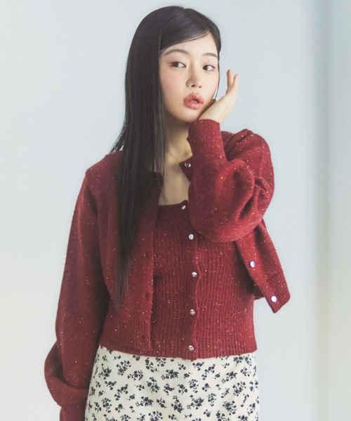 archives（アルシーヴ）の「マルチｗａｙラメニットアンサンブル（ニット/セーター・レディース・オフホワイト/ブルー/ブラック/ワイン・MEDIUM）」の11枚目の写真