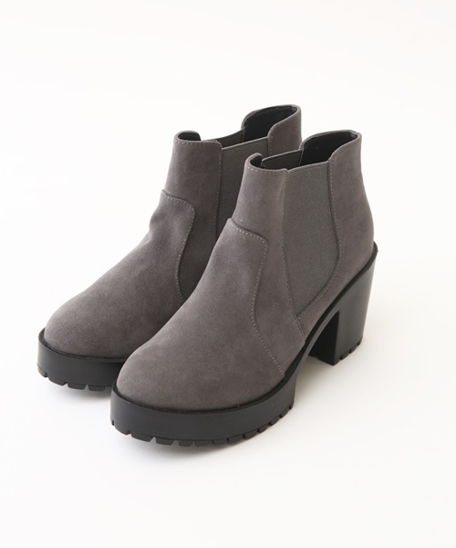 Chico（チコ）の「【who's who Chico】スエードサイドゴアブーツ（ブーツ・レディース・ブラウン/グレー/ブラック・LARGE/MEDIUM/SMALL）」の3枚目の写真