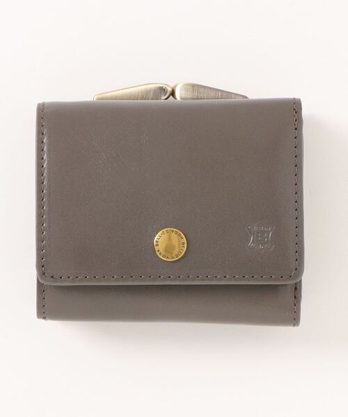 【BELLIES YORK/ベリーズヨーク】がま口折財布　イタリア牛革