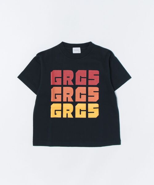 GROOVY COLORS(グルービーカラーズ)の「3GRCS Logo Tee(Tシャツ/カットソー・キッズ・ネイビー・110/120)」の3枚目の写真