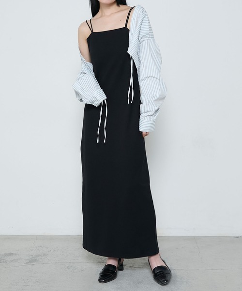 Multi way stripe shirtマルチウェイストライプシャツ yae（ヤエ）の「Multi way stripe shirt / マルチウェイ