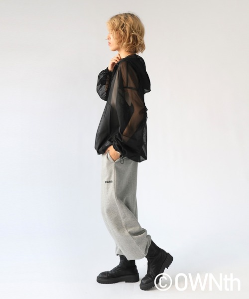 OWNth(オンス)の「ギャザースリーブメッシュプルオーバー(その他トップス・レディース・カーキ/ブラック/レッド・ONESIZE)」の5枚目の写真