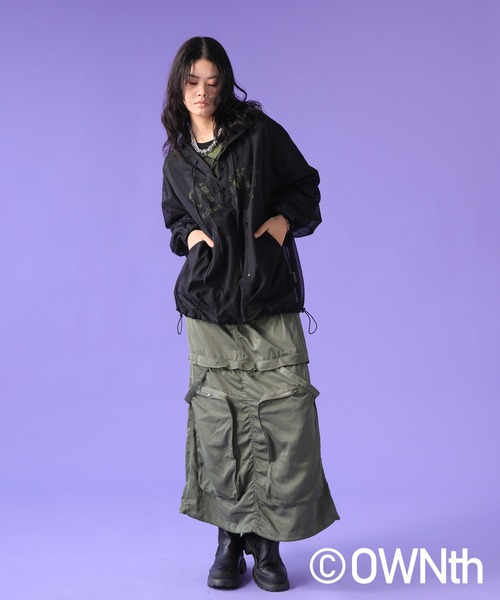 OWNth(オンス)の「ギャザースリーブメッシュプルオーバー(その他トップス・レディース・カーキ/ブラック/レッド・ONESIZE)」の6枚目の写真
