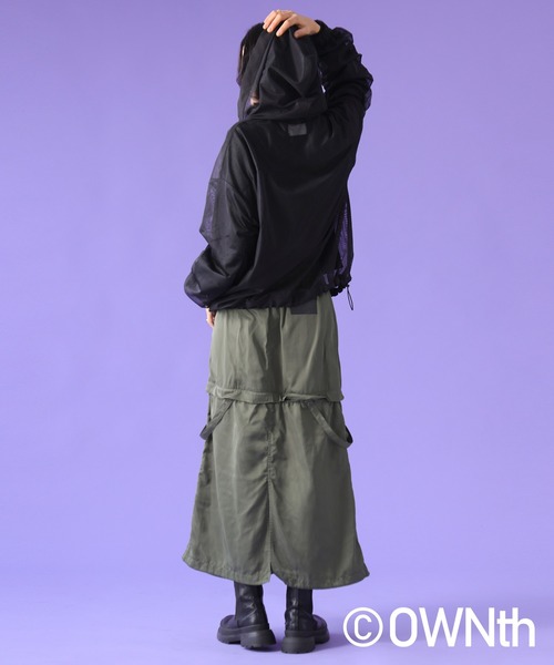 OWNth(オンス)の「ギャザースリーブメッシュプルオーバー(その他トップス・レディース・カーキ/ブラック/レッド・ONESIZE)」の10枚目の写真