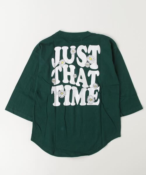 Auntie Rosa Holiday（アンティローザホリデー）の「オーバーサイズバックプリントロンTEE（Tシャツ/カットソー・キッズ・ブラック/オフホワイト/グレー/ダークグリーン・130/140/150/160）」の9枚目の写真