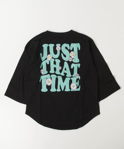 Auntie Rosa Holiday（アンティローザホリデー）の「オーバーサイズバックプリントロンTEE（Tシャツ/カットソー・キッズ・ブラック/オフホワイト/グレー/ダークグリーン・130/140/150/160）」の11枚目の写真