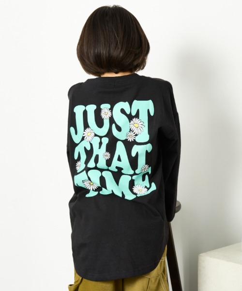 Auntie Rosa Holiday（アンティローザホリデー）の「オーバーサイズバックプリントロンTEE（Tシャツ/カットソー・キッズ・ブラック/オフホワイト/グレー/ダークグリーン・130/140/150/160）」の16枚目の写真