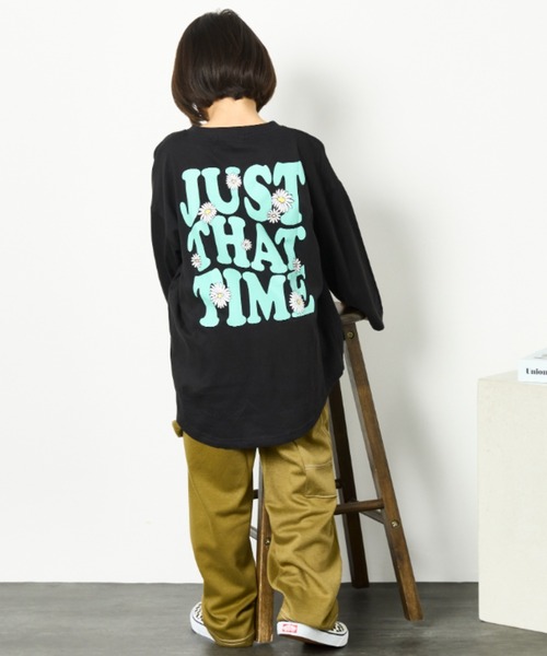 Auntie Rosa Holiday（アンティローザホリデー）の「オーバーサイズバックプリントロンTEE（Tシャツ/カットソー・キッズ・ブラック/オフホワイト/グレー/ダークグリーン・130/140/150/160）」の22枚目の写真