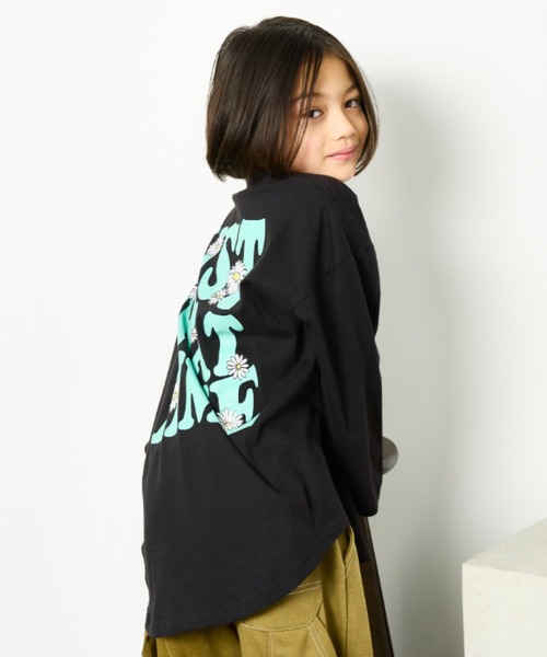 Auntie Rosa Holiday（アンティローザホリデー）の「オーバーサイズバックプリントロンTEE（Tシャツ/カットソー・キッズ・ブラック/オフホワイト/グレー/ダークグリーン・130/140/150/160）」の15枚目の写真