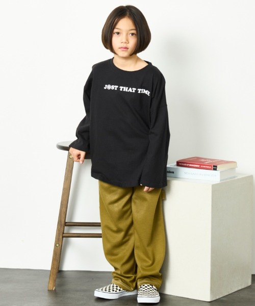 Auntie Rosa Holiday（アンティローザホリデー）の「オーバーサイズバックプリントロンTEE（Tシャツ/カットソー・キッズ・ブラック/オフホワイト/グレー/ダークグリーン・130/140/150/160）」の20枚目の写真