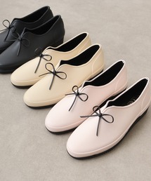 HSK SELECT Withdrop ウィズドロップ ラウンドトゥ ソフトラバー ウェッジソール レインリボンシューズ