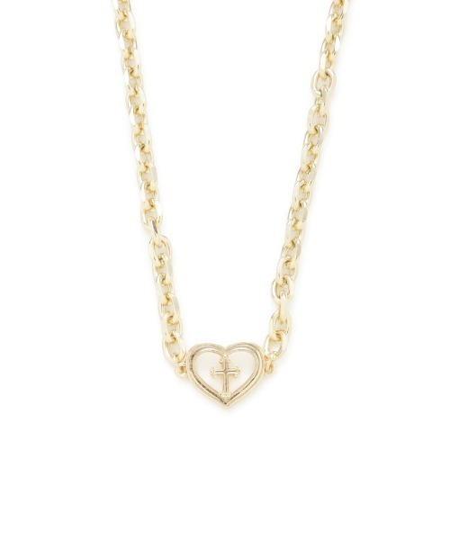 LILY BROWN（リリーブラウン）の「クロスハートチェーンネックレス（ネックレス・レディース・シルバー/ゴールド・FREE）」の4枚目の写真