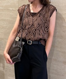 RANAN | 前後2WAYシアーレースベスト(Tシャツ/カットソー)