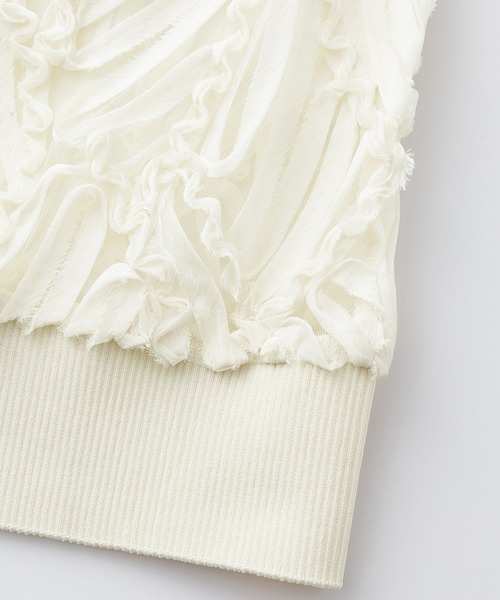 RANAN(ラナン)の「前後2WAYシアーレースベスト(Tシャツ/カットソー・レディース・ブラック/オフホワイト/ブラウン・LL/L/M)」の19枚目の写真