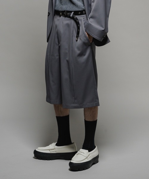 Casper John ワッシャーバギーパンツ ブラック S セール】Smooth shark tack short pants/スムースシャークタック