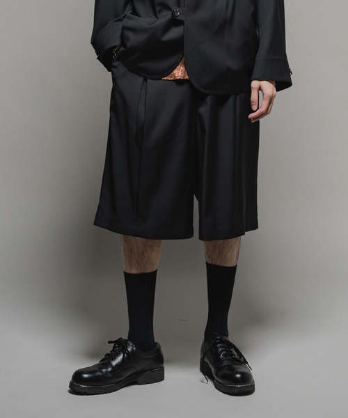 CASPER JOHN（キャスパージョン）の「Smooth shark tack short pants/スムースシャークタックショートパンツ（その他パンツ・メンズ・グレー/ブラック/ブラウン・X-SMALL/SMALL/MEDIUM/LARGE）」の5枚目の写真