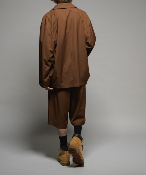 Casper John ブークレショートモッズコート ブラウン Casper John ブークレショートモッズコート ブラウン