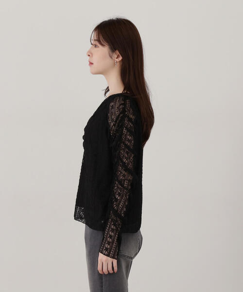 PROPORTION BODY DRESSING（プロポーションボディドレッシング）の「レースギャザートップス / 1215160202（Tシャツ/カットソー・レディース・ホワイト/ブラック・SMALL/MEDIUM）」の22枚目の写真