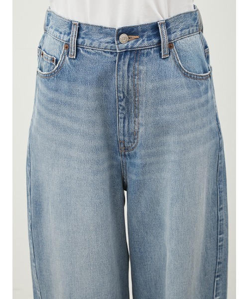 Mila Owen（ミラオーウェン）の「ウエストゴムカーヴィデニム【手洗い可能】（デニムパンツ・レディース・ブルー/ライトブルー/ブラック・0/1）」の12枚目の写真