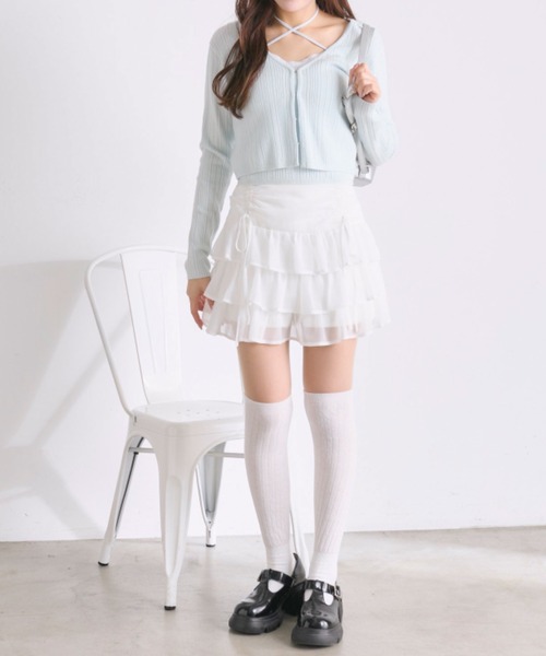 OLIVE des OLIVE（オリーブデオリーブ）の「春色アンサンブル（アンサンブル・レディース・ブラック/サックスブルー/オフホワイト/ピンク・FREE）」の7枚目の写真