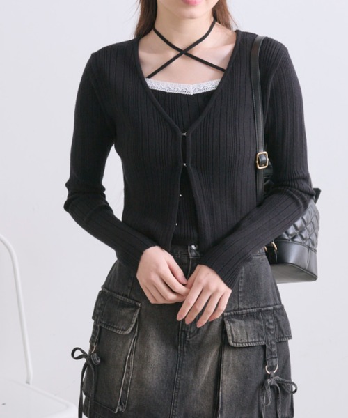 OLIVE des OLIVE（オリーブデオリーブ）の「春色アンサンブル（アンサンブル・レディース・ブラック/サックスブルー/オフホワイト/ピンク・FREE）」の13枚目の写真