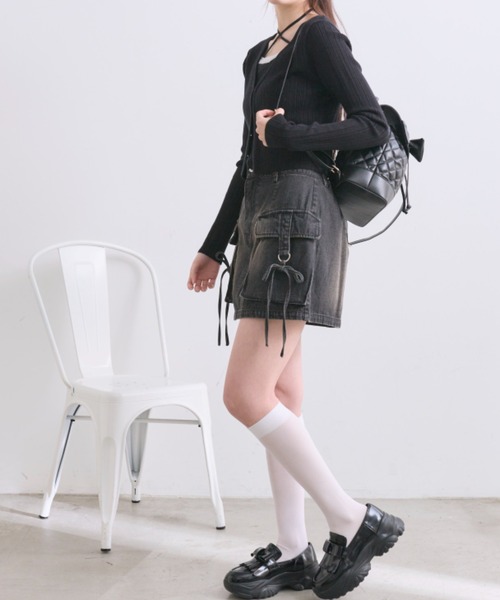 OLIVE des OLIVE（オリーブデオリーブ）の「春色アンサンブル（アンサンブル・レディース・ブラック/サックスブルー/オフホワイト/ピンク・FREE）」の15枚目の写真